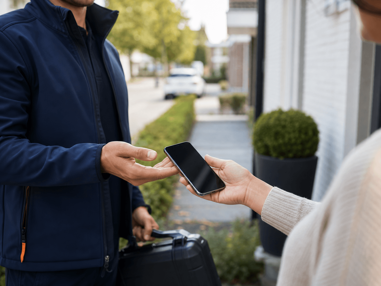 FixDash neemt een telefoon aan voor controle en prijsbeoordeling